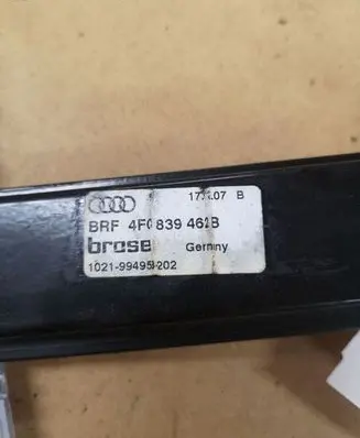 Audi A6 S6 C6 4F Rear window lifting mechanism without motor 4F0839462B