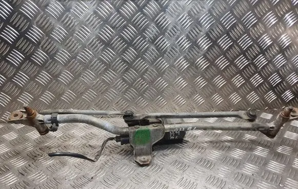 Front wiper linkage and motor