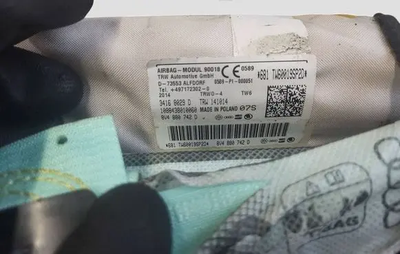 Audi A3 S3 8V Roof airbag 8V4880742D 0589P1000051