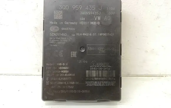 Skoda Superb B8 (3V) Keyless (KESSY) go control unit/module 3Q0959435J