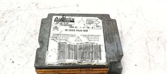 Citroen Berlingo Airbag control unit/module 9648938880 602327600 BGC3V06