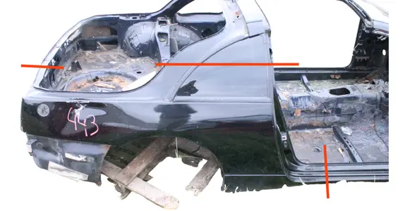 Nissan 240ZX, 280ZX, 300ZX Rear quarter panel 