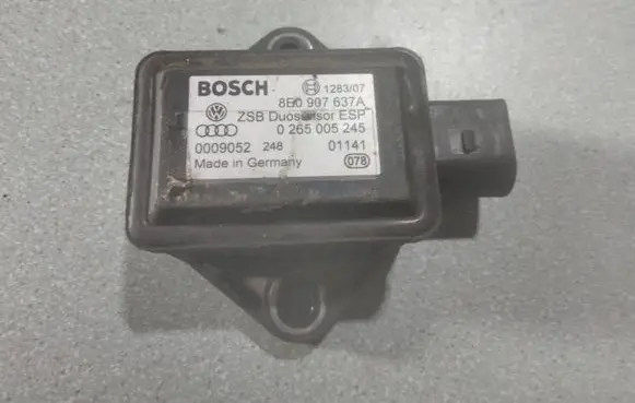 Volkswagen PASSAT B5.5 ESP acceleration yaw rate sensor 8E0907637A 0009052 0265005245