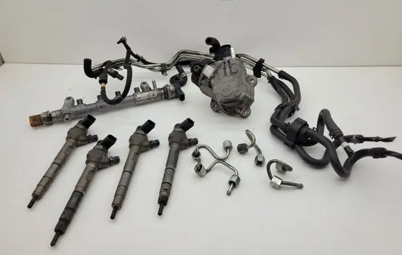 Audi A6 S6 C7 4G Fuel injection system set 0445010529 03L130755AC 03L130277J