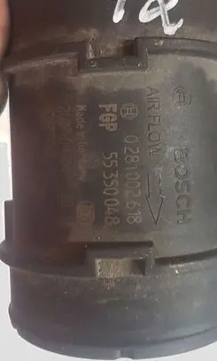 Opel Astra H Mass air flow meter 0281002618 55350048