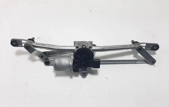 Front wiper linkage and motor