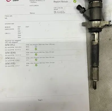 Volvo V70 Fuel injector 0445110259 328480