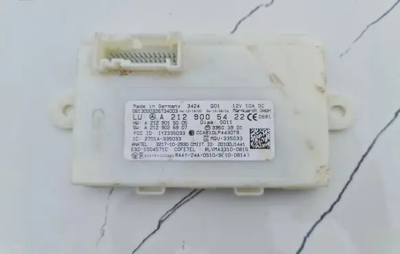 Mercedes-Benz E W212 Keyless (KESSY) go control unit/module A2129005422