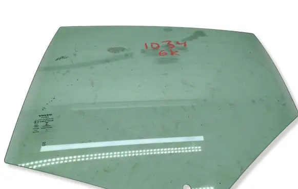 Volvo S60 Rear door window glass 43R0115128 DOT1038M5038AS2 E001488