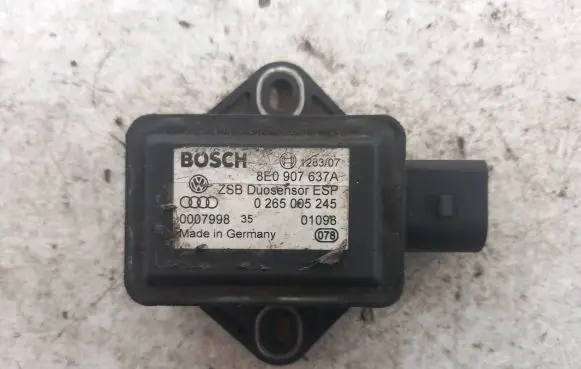 Audi A4 S4 B6 8E 8H ESP acceleration yaw rate sensor 8E0907637A 0007998 0265005245