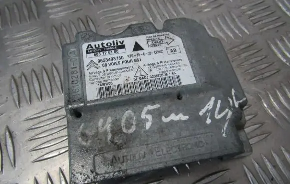Citroen C4 I Airbag control unit/module 9653493780 603726100