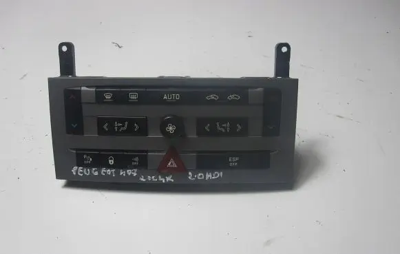 Peugeot 407 Climate control unit 96573322YW01