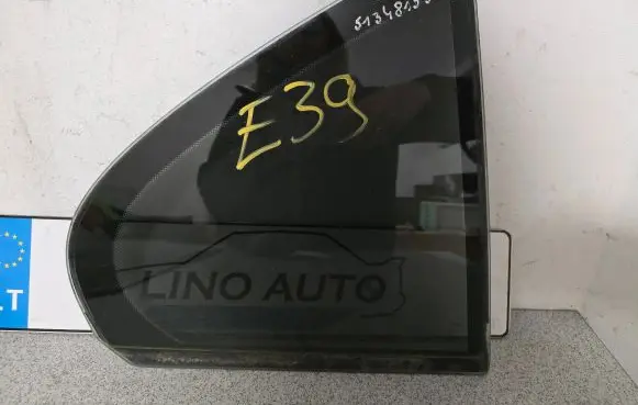 BMW 5 E39 Rear vent window glass 51348159174