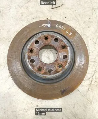 Jeep Grand Cherokee WL Rear brake disc