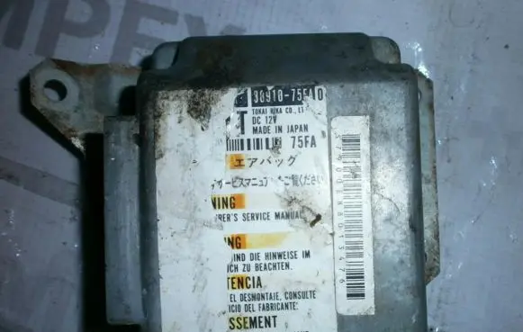 Suzuki Wagon R+ Airbag control unit/module 3891075FA0 627790000