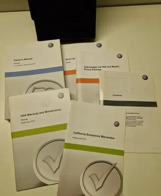 Volkswagen PASSAT B7 USA Owners service history hand book 