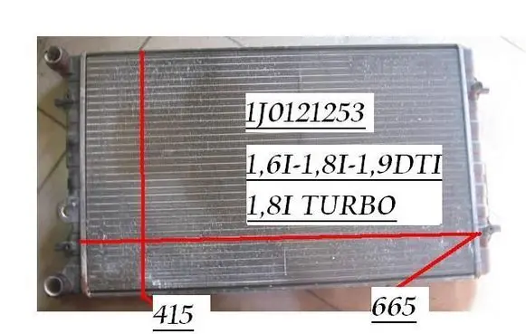 Audi A3 S3 8L Coolant radiator 1J0121253AD 1J0121253Q