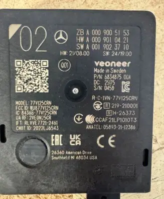 Mercedes-Benz S W223 Blind spot module A0009005153