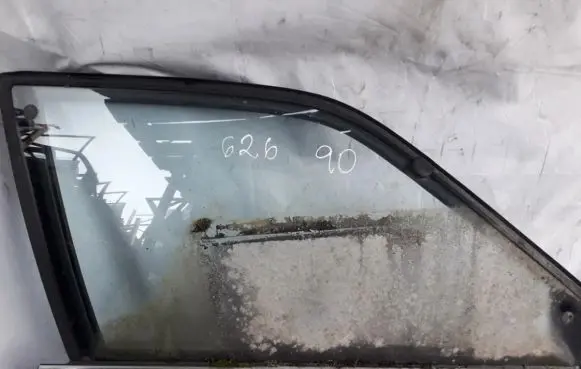 Mazda 626 Front door window glass four-door