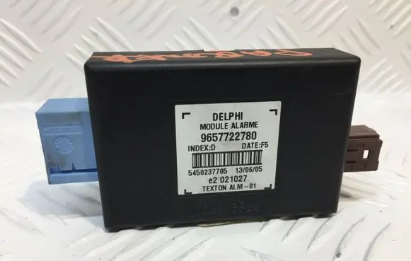 Peugeot Partner Alarm control unit/module 9657722780