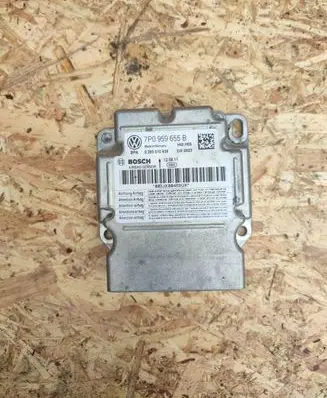 Volkswagen Touareg II Airbag control unit/module 7P0959655B 0285010939 003JX00489UK