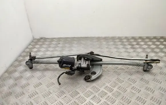 Front wiper linkage and motor