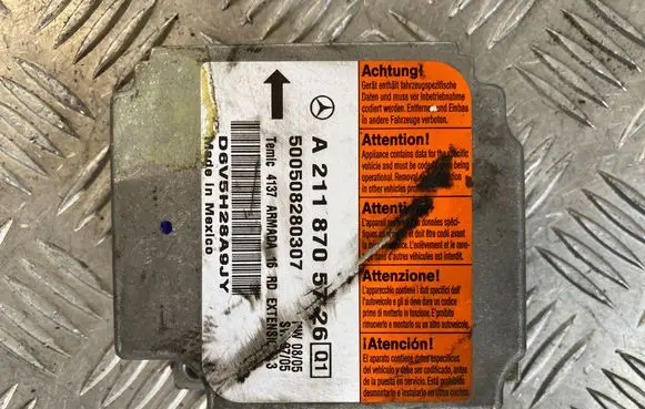 Mercedes-Benz E W211 Airbag control unit/module A2118705726 D6V5H28A9JY 500508280307