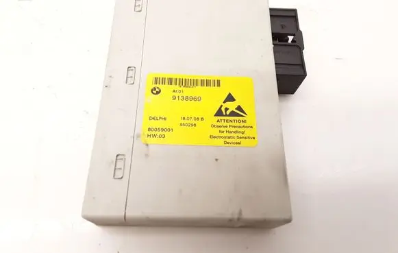 BMW 5 E60 E61 Central console control unit 9138969 80059001