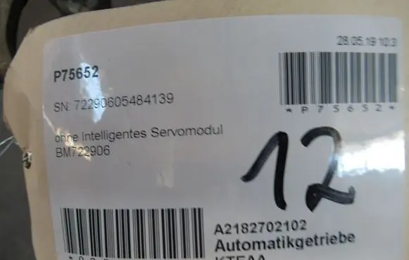 Mercedes-Benz CLS C218 X218 Automatic gearbox 72290605484139KG