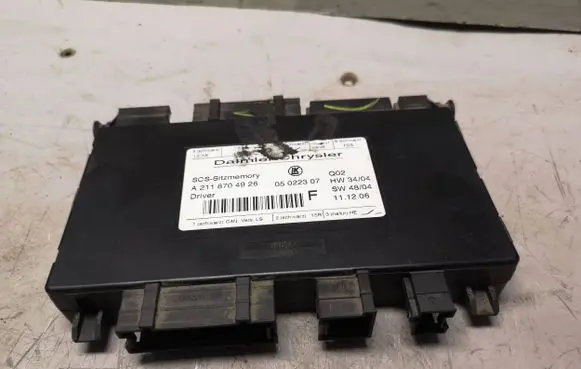 Mercedes-Benz ML W164 Seat control module A2118704926 05022307