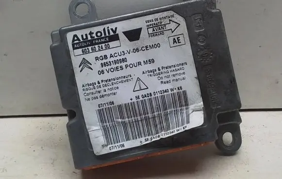 Citroen Berlingo Airbag control unit/module 216196945