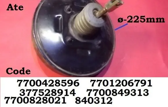 Renault Megane I Brake booster 7700428596 7701206791