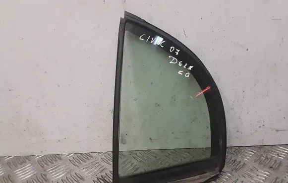 Rear vent window glass