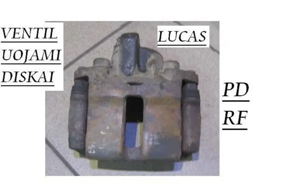 Renault Espace II Front brake caliper