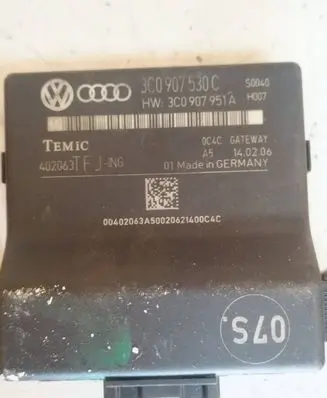 Volkswagen PASSAT B6 Gateway control module 3c0907530c