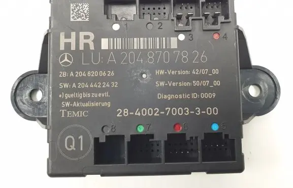 Mercedes-Benz C W204 Door control unit/module A2048707826