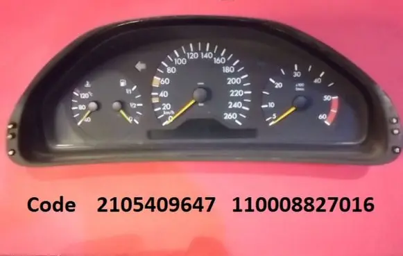 Mercedes-Benz E W210 Speedometer (instrument cluster) 2105409647 110008827016