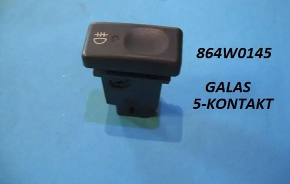 Fog light switch