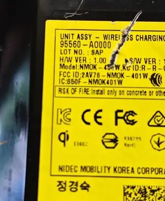 KIA Niro Wireless charging module 95560AO000 838795
