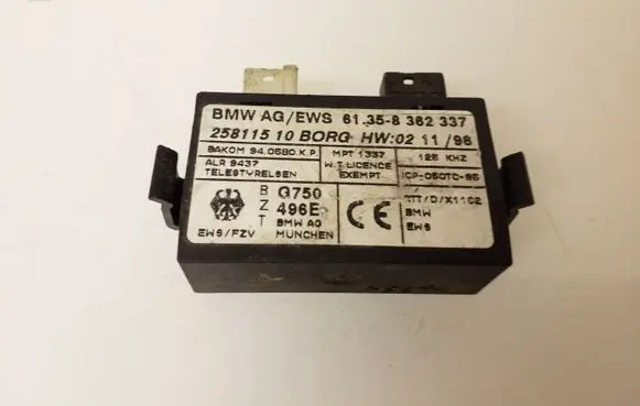 BMW 7 E38 Immobilizer control unit/module 61358362337 25811510 8362337