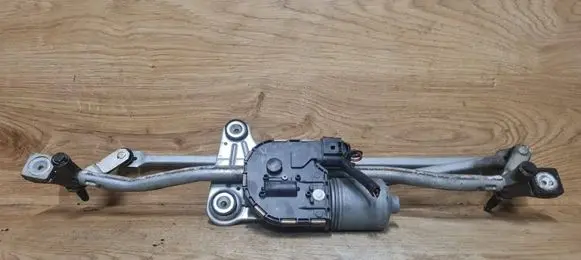 Front wiper linkage and motor