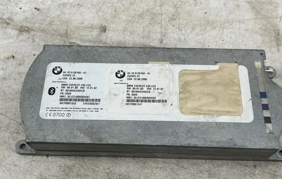 BMW 7 E65 E66 Bluetooth control unit module 9138168 23292523 913816801