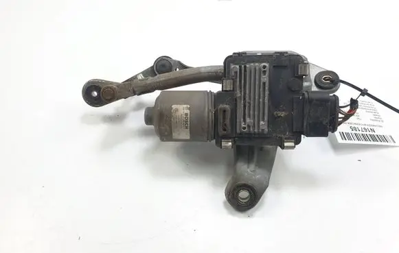 Front wiper linkage and motor