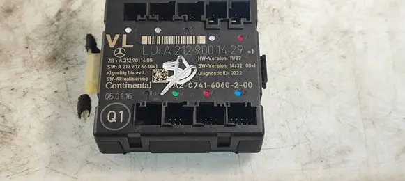 Mercedes-Benz E W212 Door control unit/module A2129001429 A2129011405 A2129026610