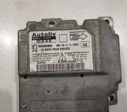Peugeot 407 Airbag control unit/module 603554600 9655880880