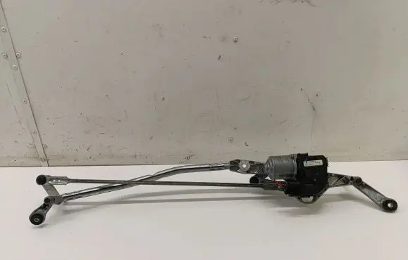 Front wiper linkage and motor