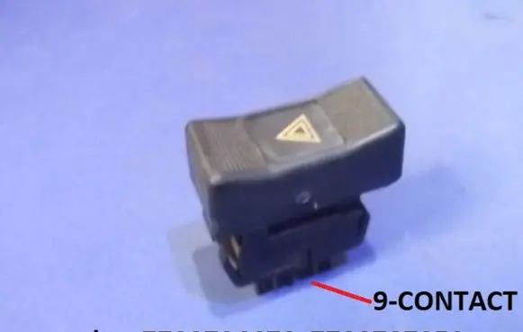 Renault 19 Hazard light switch 7700794670 7700787952