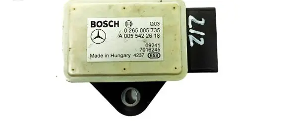 Mercedes-Benz E W212 ESP acceleration yaw rate sensor A0055422618 1275100759 0265005735