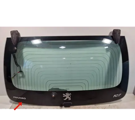 Peugeot 107 Tailgate/trunk/boot lid 43R00050 DOT24AS2M62