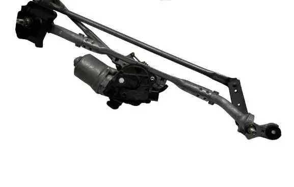 Front wiper linkage and motor